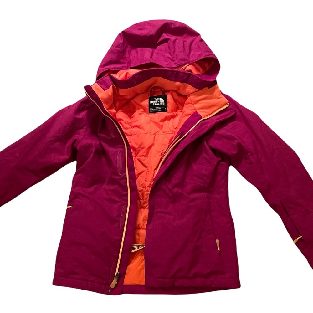 Women’s North Face Magenta Orange Ski Jacket